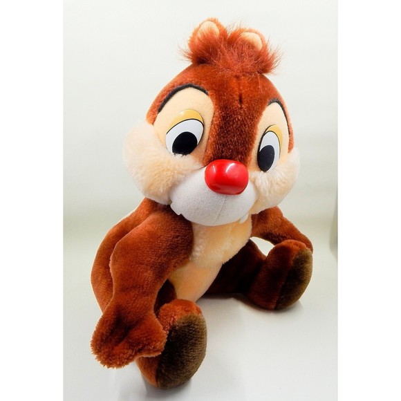 Walt Disney Company Dale Chipmunk Red Nose Plush Stuffed Animal 10" - Picture 2 of 9